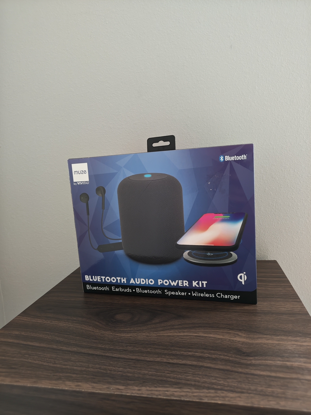 Muze Bluetooth Audio Power Kit Wireless Speaker & Earbuds - Black